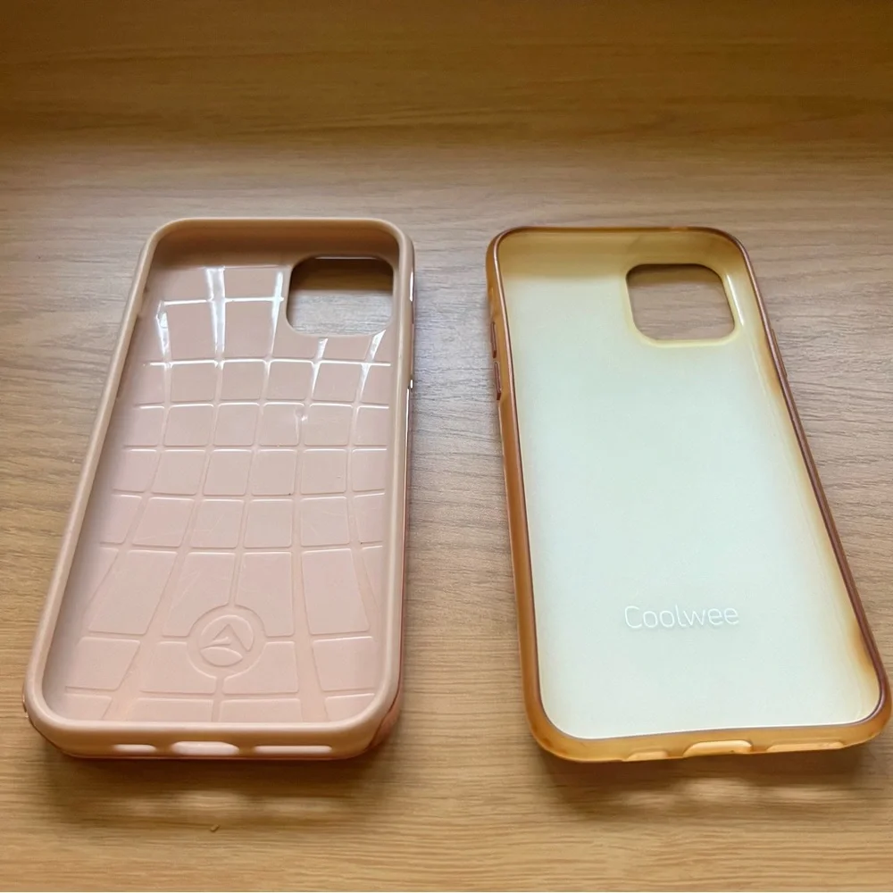 2 iPhone 11 Pro Cases Bundle Rose Gold Rhinestone Bling Marble Sparkly